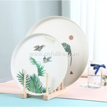 Round Bamboo Plates Plastic Plate Design